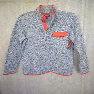 NWT Arizona Jean Co Men's snap-collar Pullover Sweatshirt Size Medium